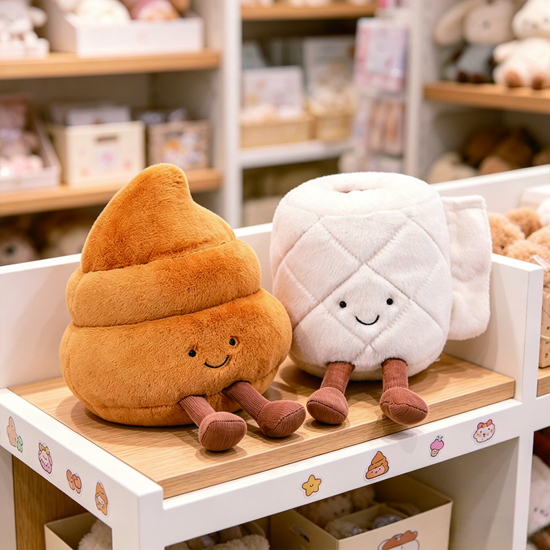 Plunger Toilet - Creative Toilet Paper Poop Plunger Plush