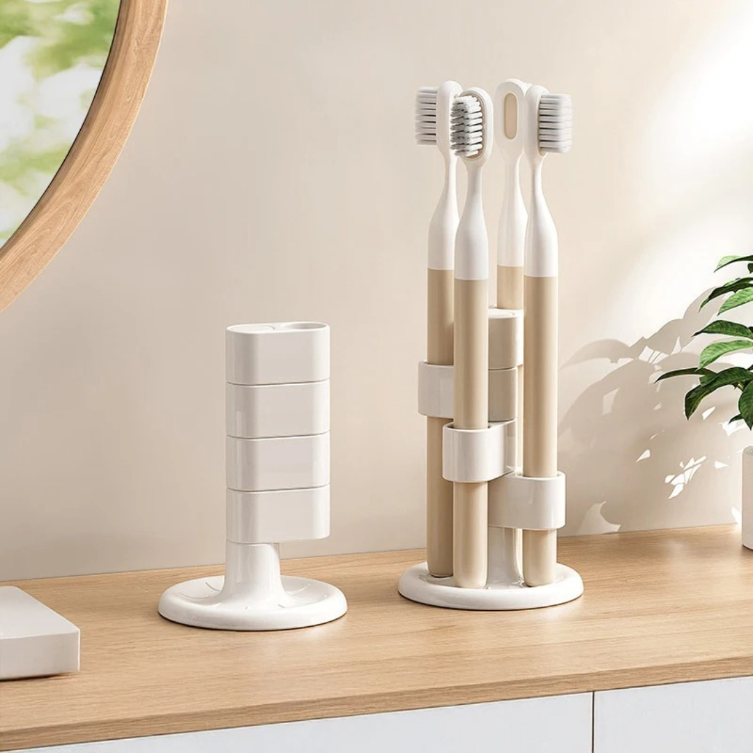 Home Goods Bathroom Storage - 1pcs Rotating Toothbrush Holder Desktop ToothBrushes