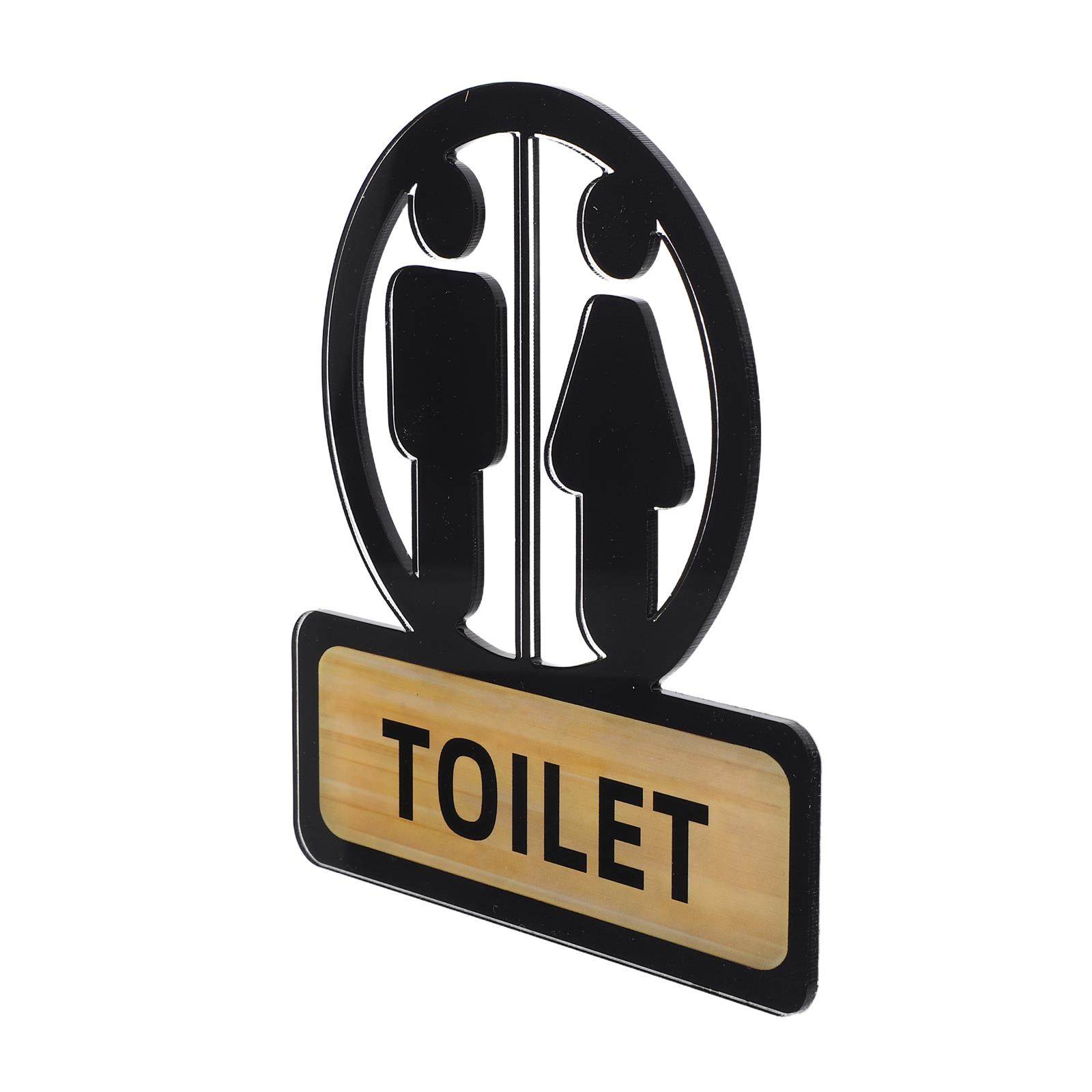 Home Bathroom Sign - Toilet Signs for Ladies and Gentlemen