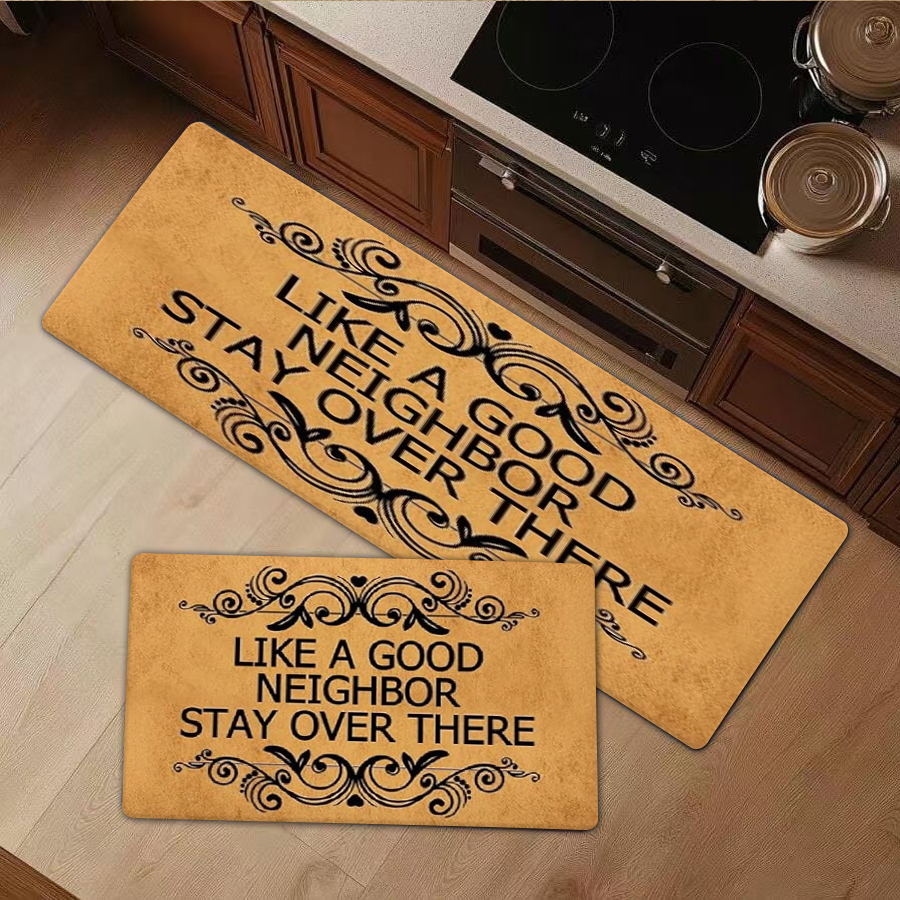 Home Goods Bathroom Mats - 1/2/3Pcs Flannel Kitchen Mat—Funny Doormat Like