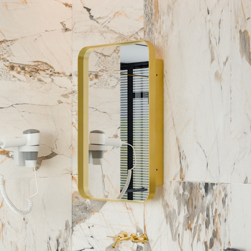 20x30 Inch Recessed Metal Fram - Bathroom Cabinet Mirror ulasan dan harga