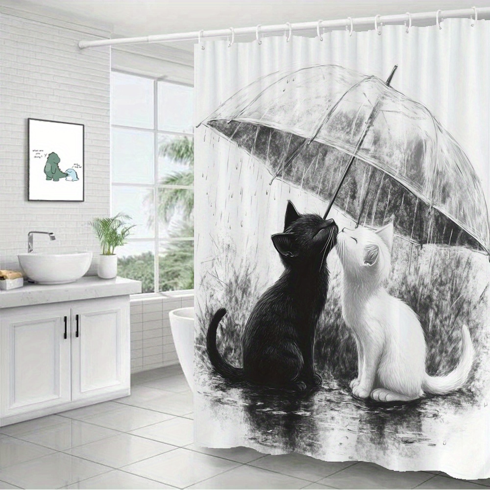Waterproof Bathroom Shower Cur - Home Bathroom Tiles Design ulasan dan harga