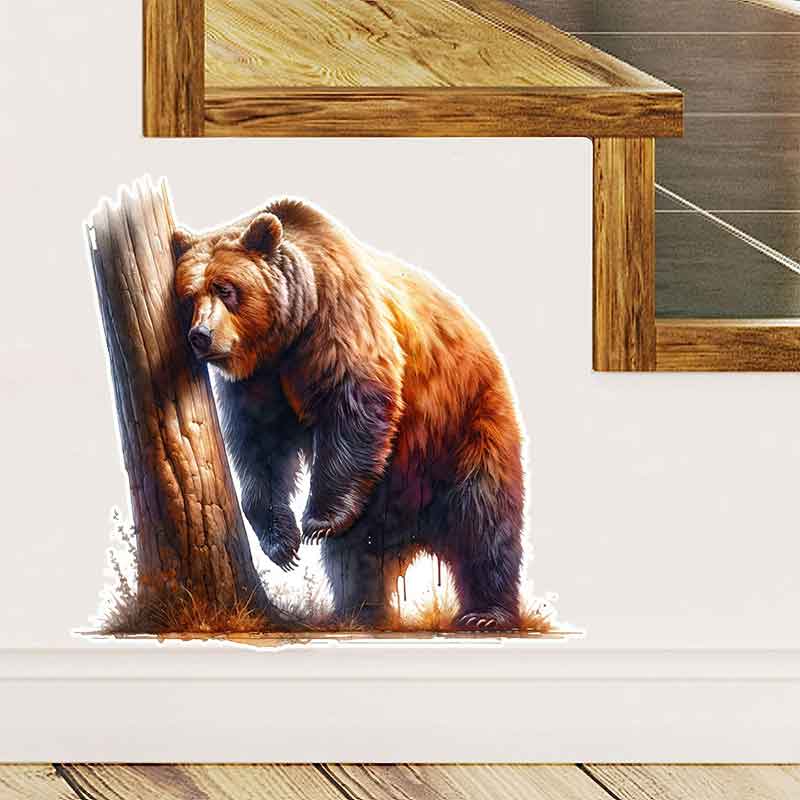 Whimsical Drunk Bear Stickers- - Home Bathroom Tiles Design ulasan dan harga