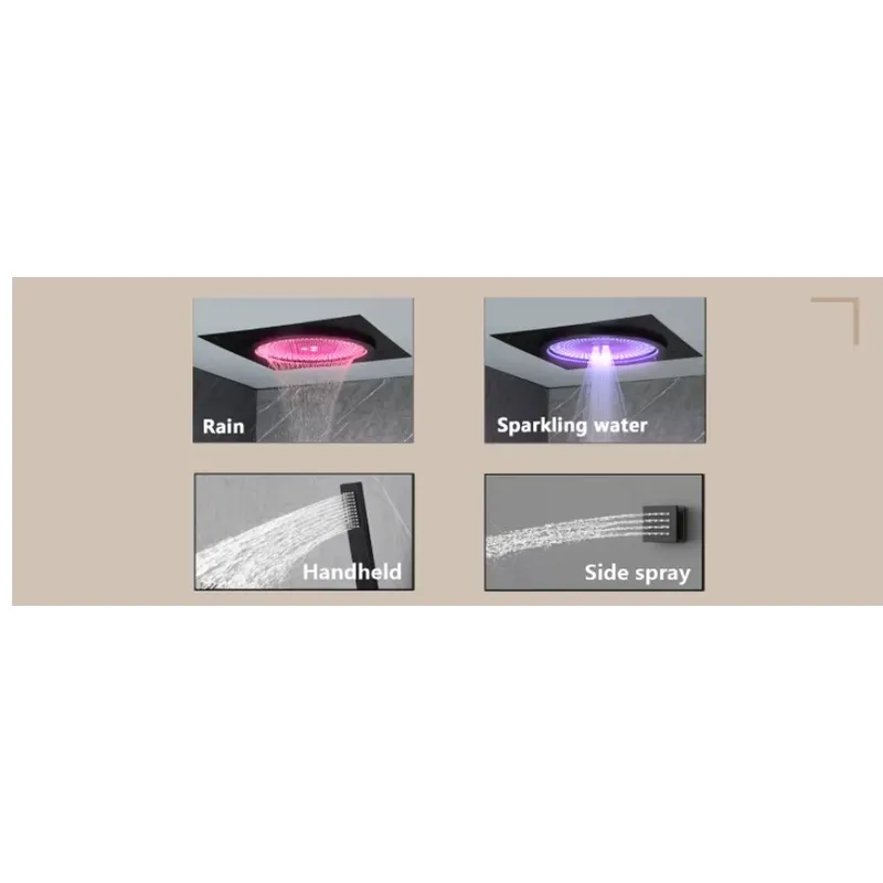 Smart LED Shower Set Bathroom  - Home Bathroom ulasan dan harga