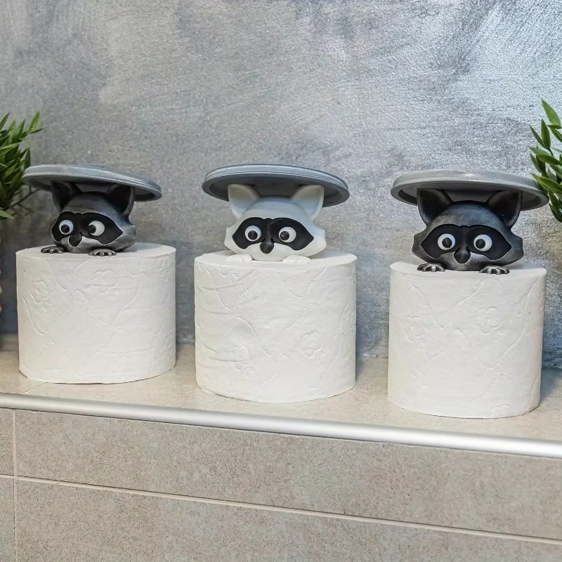 Cute Raccoon Toilet Paper Hold - Home Bathroom Decor Ideas ulasan dan harga