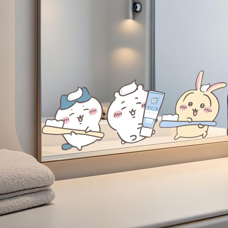 Hot Chiikawa Mirror Stickers S - Home Bathroom Model ulasan dan harga