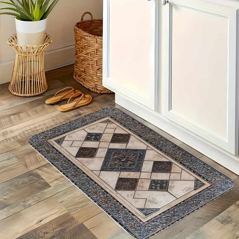 1PC Floor tile Kitchen Rug Non - Home Bathroom Tiles Design ulasan dan harga