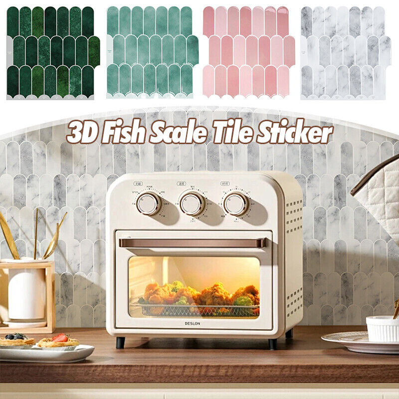 1PC 3D Self-adhesive Wall Stic - Home Bathroom Tiles Design ulasan dan harga