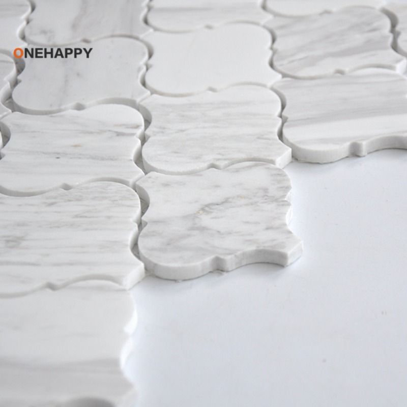 Lantern Volakas Marble Mosaic  - Home Bathroom Tiles Design ulasan dan harga