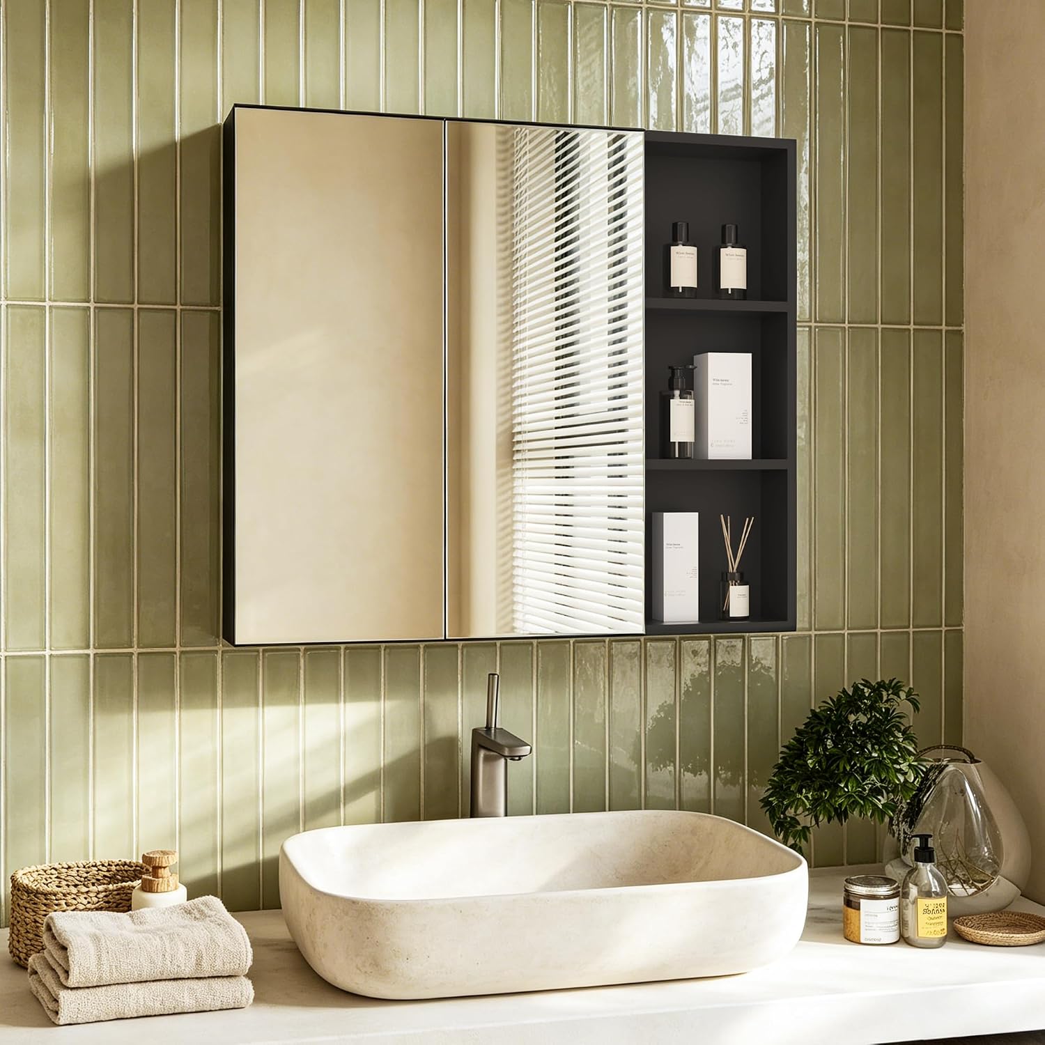 Modern Frameless Medicine Cabi - Bathroom Cabinet Mirror ulasan dan harga