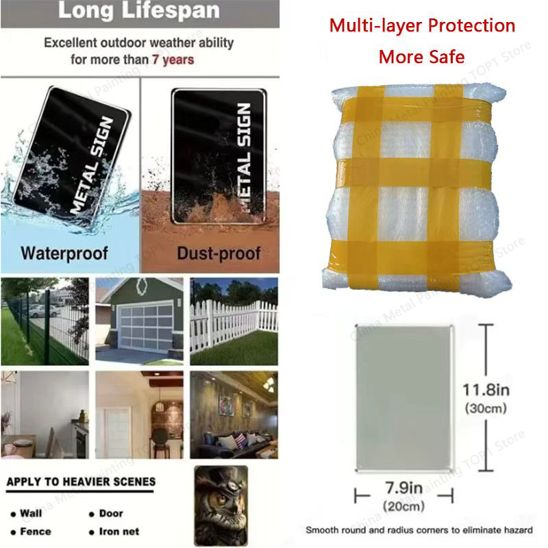 Metal Wall Art Poster - Stylis - Home Bathroom Wall Decor ulasan dan harga