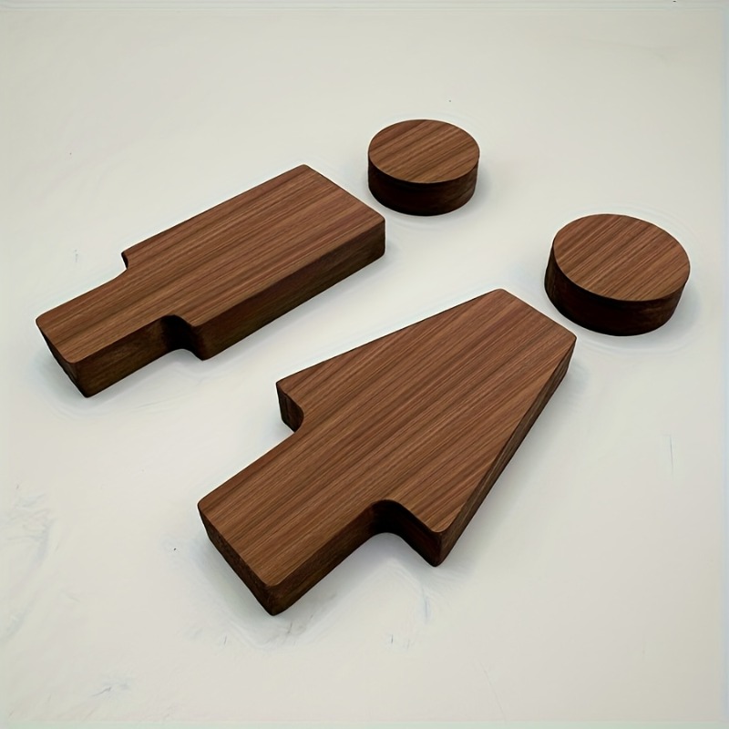 2PCS Wooden Bathroom Sign for  - Home Bathroom Sign ulasan dan harga