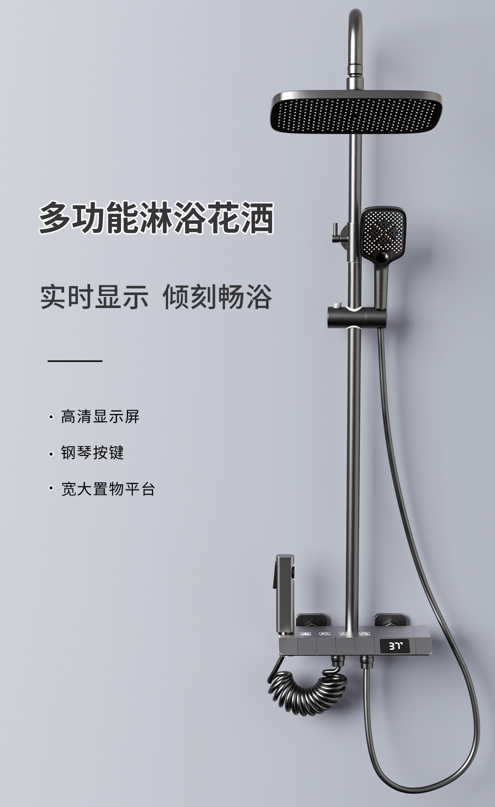 New Fashioned Brass Gun Grey P - Home Bathroom ulasan dan harga