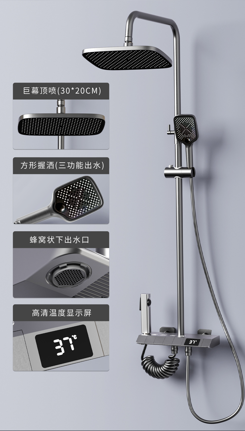 New Fashioned Brass Gun Grey P - Home Bathroom ulasan dan harga