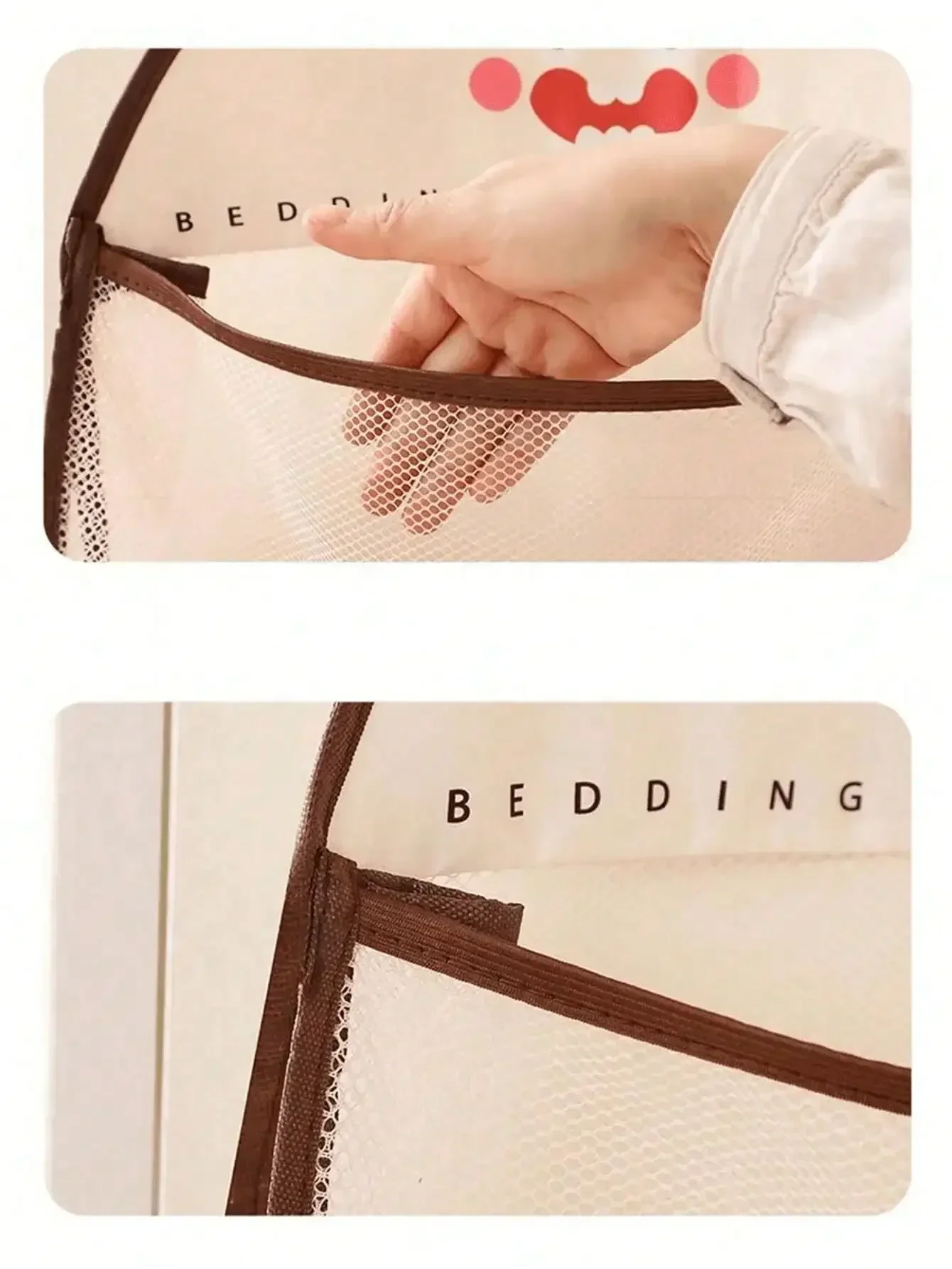 4pcs Hanging Mesh Storage Bags - Home Essentials Bathroom Storage ulasan dan harga