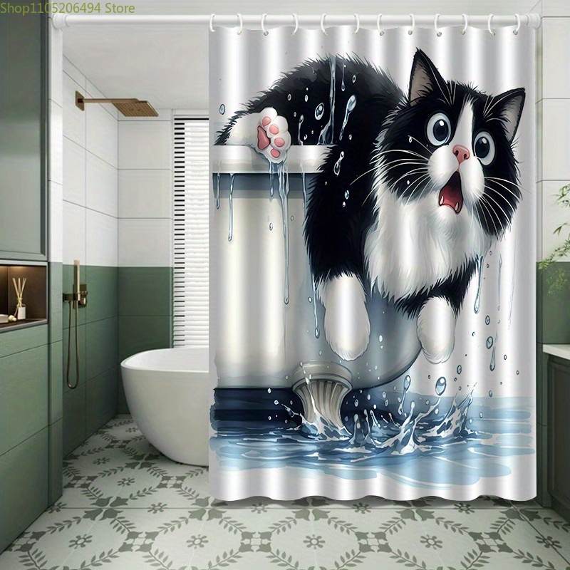 Funny Cat Jumping from Bathtub - Home Bathroom Decor Ideas ulasan dan harga