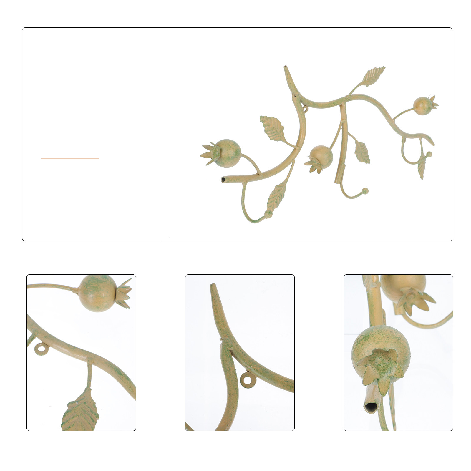 1Pcs Iron Art Hook Vintage Rus - Home Bathroom Wall Decor ulasan dan harga