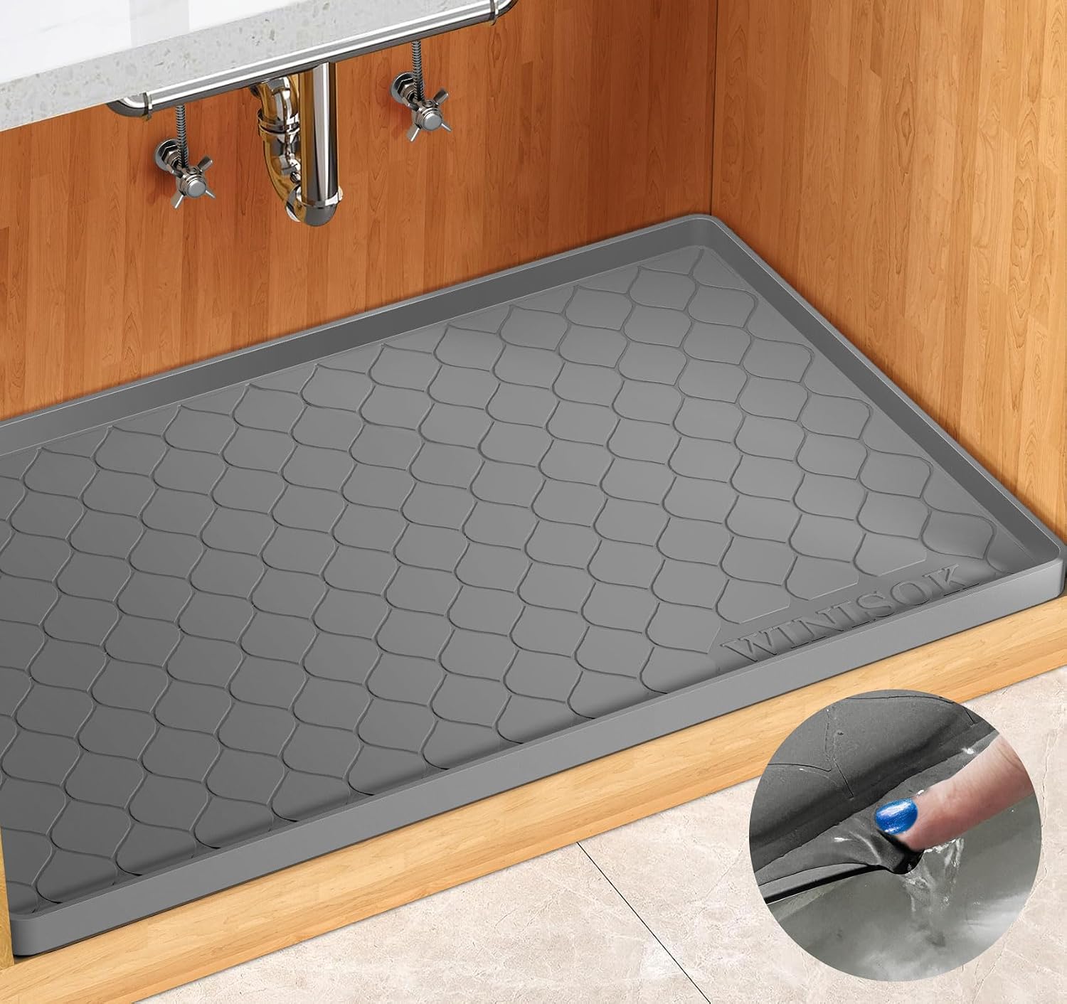 Winisok Silicone Under Sink Ma - Home Essentials Bathroom Storage ulasan dan harga