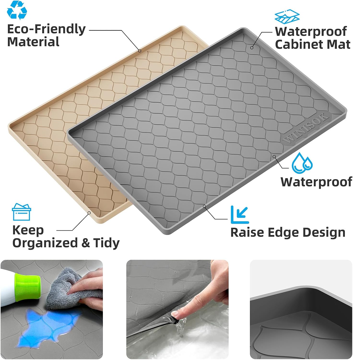 Winisok Silicone Under Sink Ma - Home Essentials Bathroom Storage ulasan dan harga