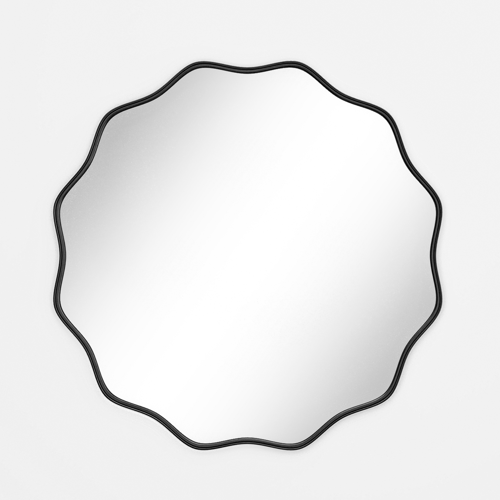 Wavy Round Bathroom Mirror Dec - Bathroom Cabinet Mirror ulasan dan harga