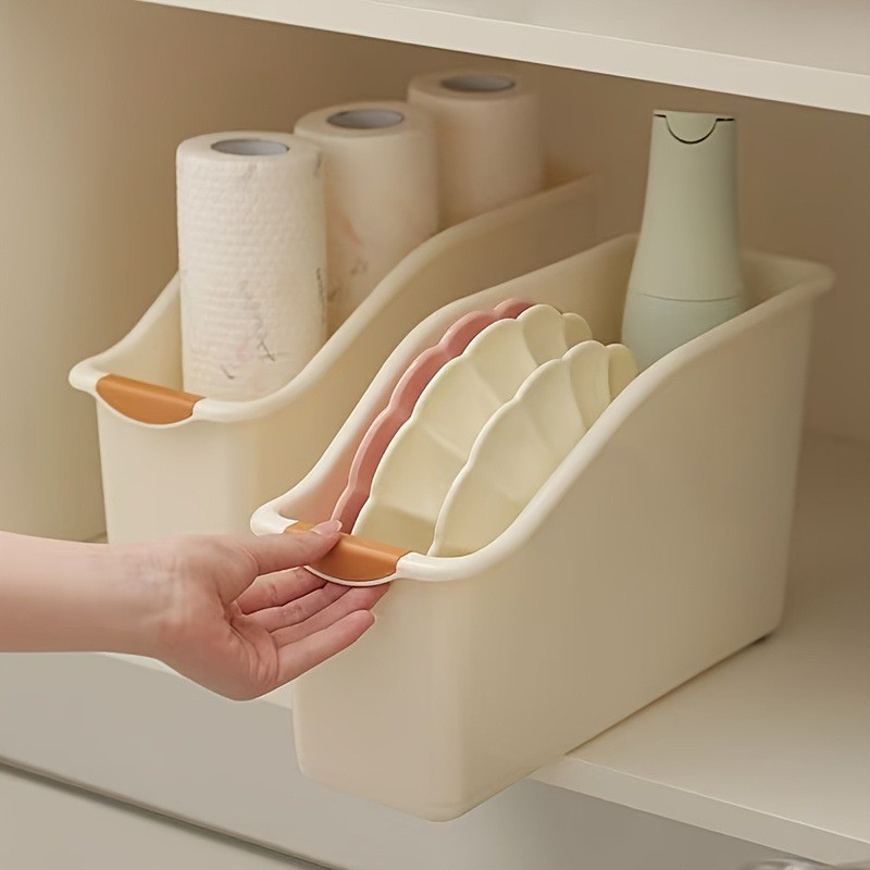 2 heavy-duty plastic storage b - Home Essentials Bathroom Storage ulasan dan harga
