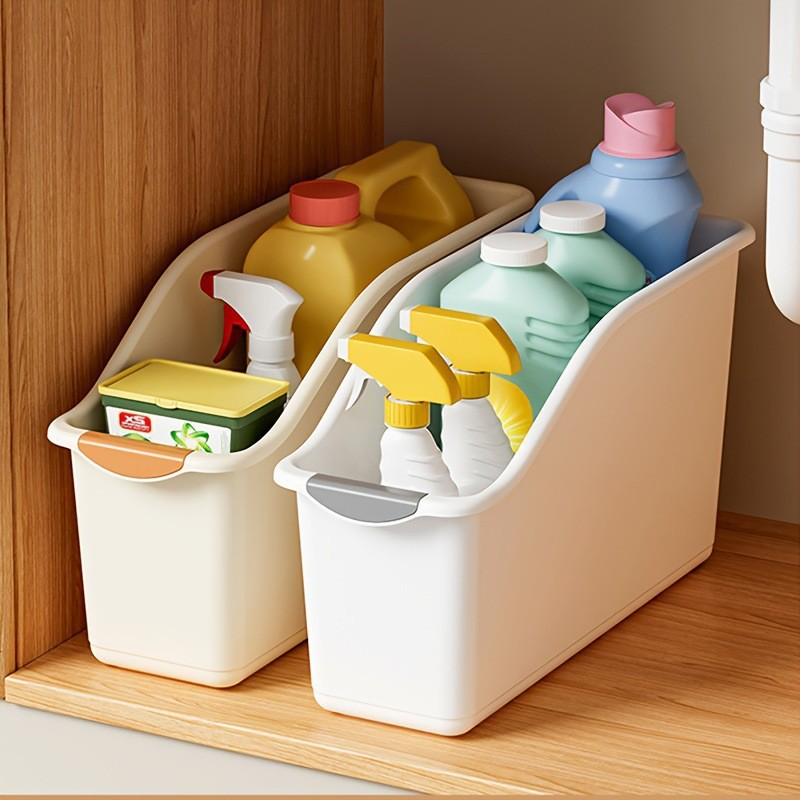 2 heavy-duty plastic storage b - Home Essentials Bathroom Storage ulasan dan harga
