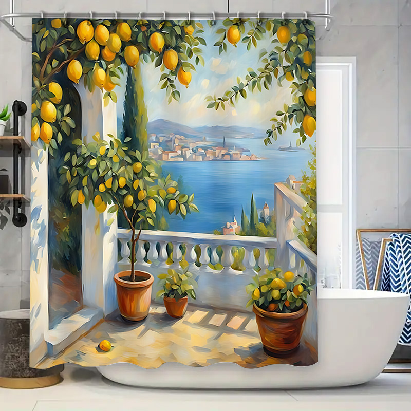 Mediterranean Lemon Garden Sho - Home Bathroom Decor Ideas ulasan dan harga