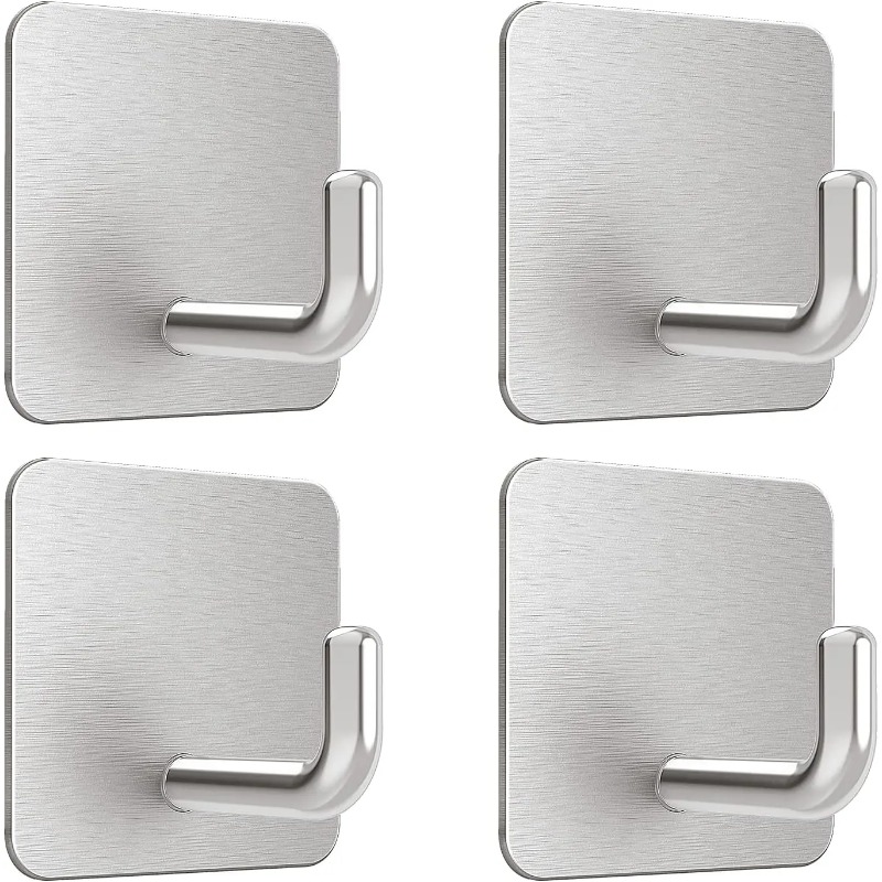 4Pcs No Drill Self Adhesive St - Home Goods Bathroom Storage ulasan dan harga