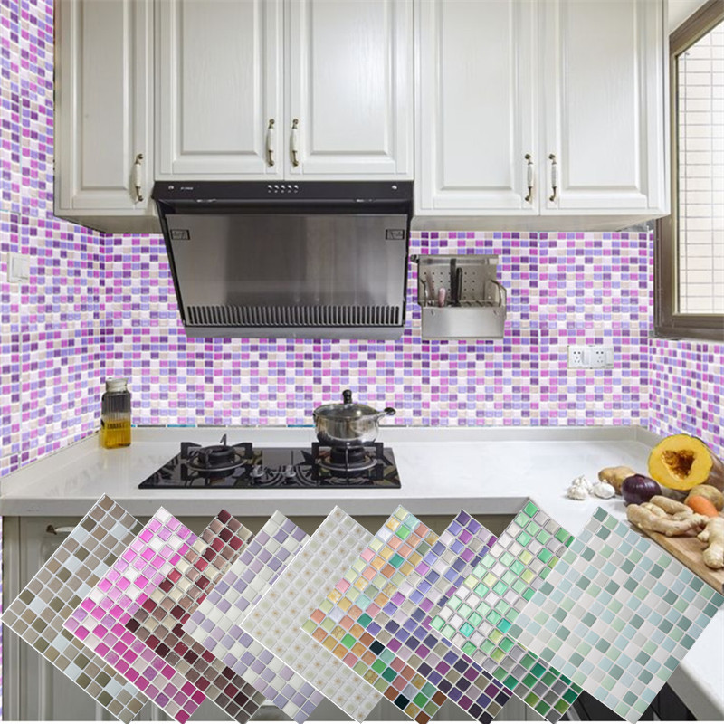 3D Mosaic Wall Mural Tile Stic - Home Bathroom Tiles Design ulasan dan harga