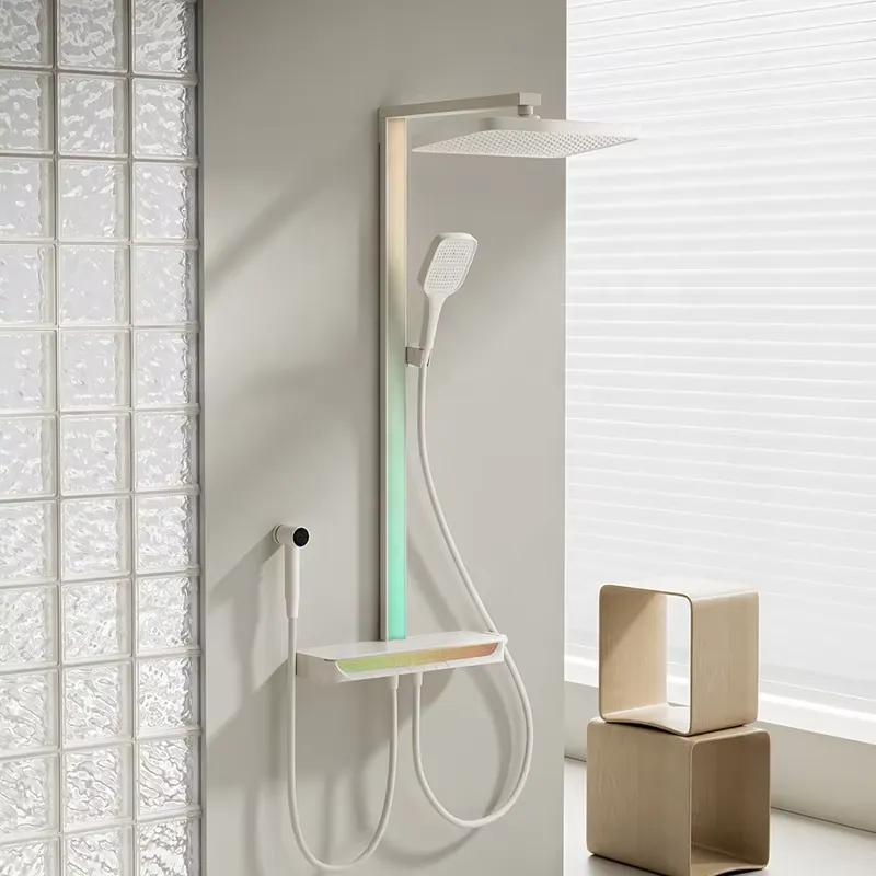 Brass Digital Waterfall Shower - Home Bathroom ulasan dan harga