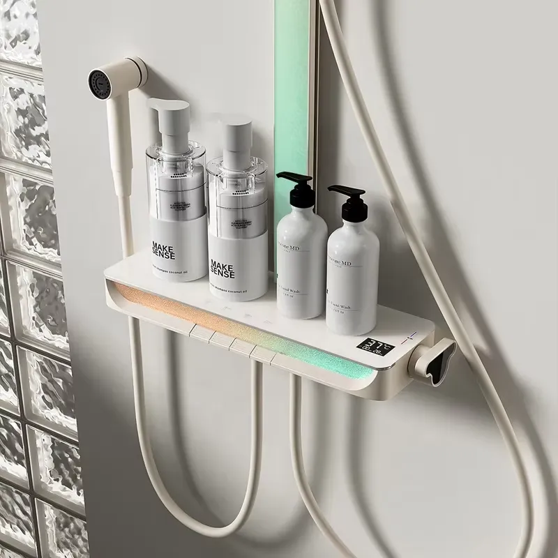 Brass Digital Waterfall Shower - Home Bathroom ulasan dan harga