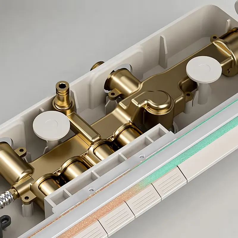 Brass Digital Waterfall Shower - Home Bathroom ulasan dan harga