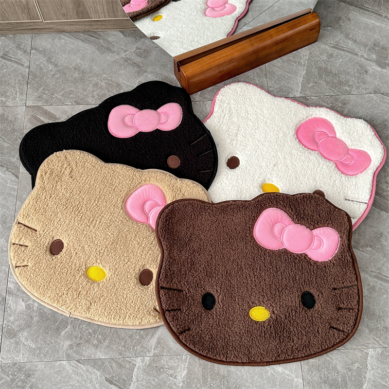 Anime Hello Kitty Plush Rug So - Home Goods Bathroom Mats ulasan dan harga