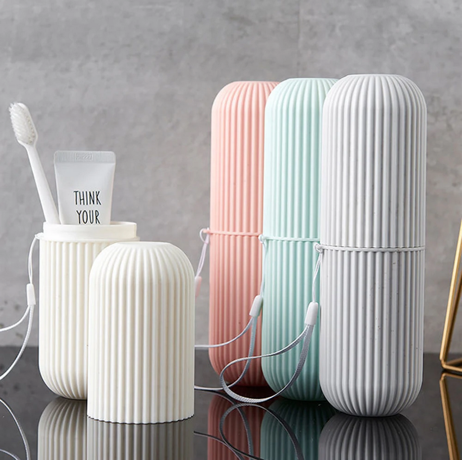 Portable Travel Toothbrush Box - Home Goods Bathroom Storage ulasan dan harga