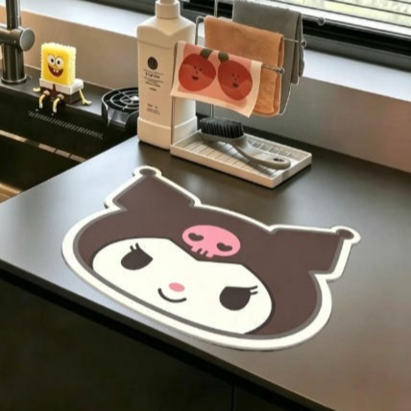 Japanese Sanrio Kuromi Leather - Home Goods Bathroom Mats ulasan dan harga