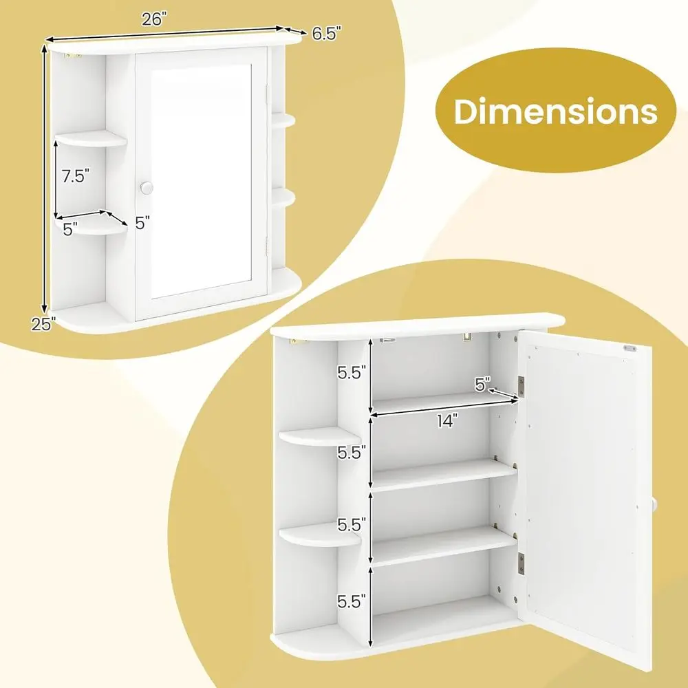 Bathroom Medicine Cabinet with - Bathroom Cabinet Mirror ulasan dan harga