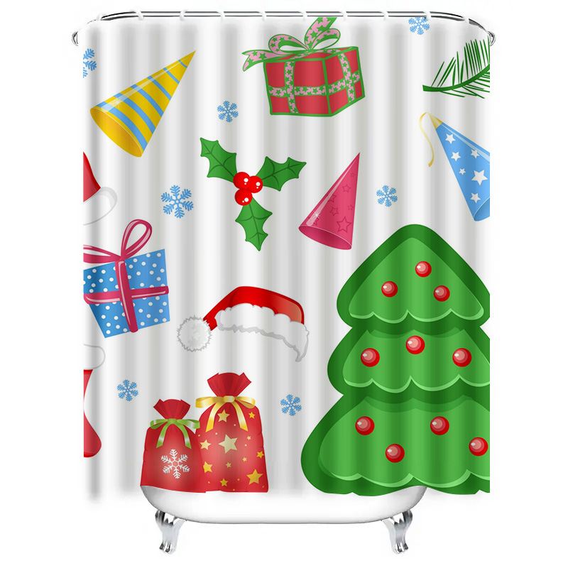 TU Shower Curtain Christmas Fo - Home Bathroom Decor Ideas ulasan dan harga