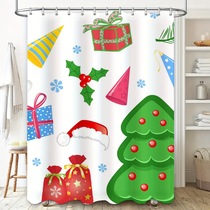 TU Shower Curtain Christmas Fo - Home Bathroom Decor Ideas ulasan dan harga