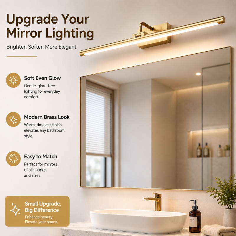 40cm 55cm 70cm Vintage LED Van - Bathroom Cabinet Mirror ulasan dan harga