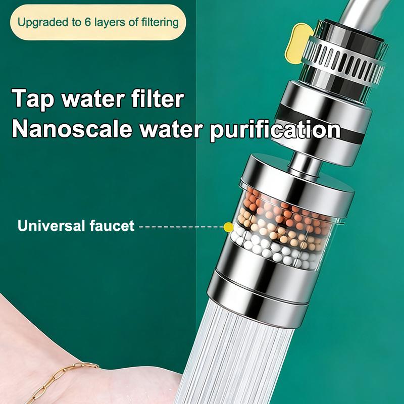 SU 360° Rotatable 6 Layers Fau - Home Bathroom Water Filter ulasan dan harga
