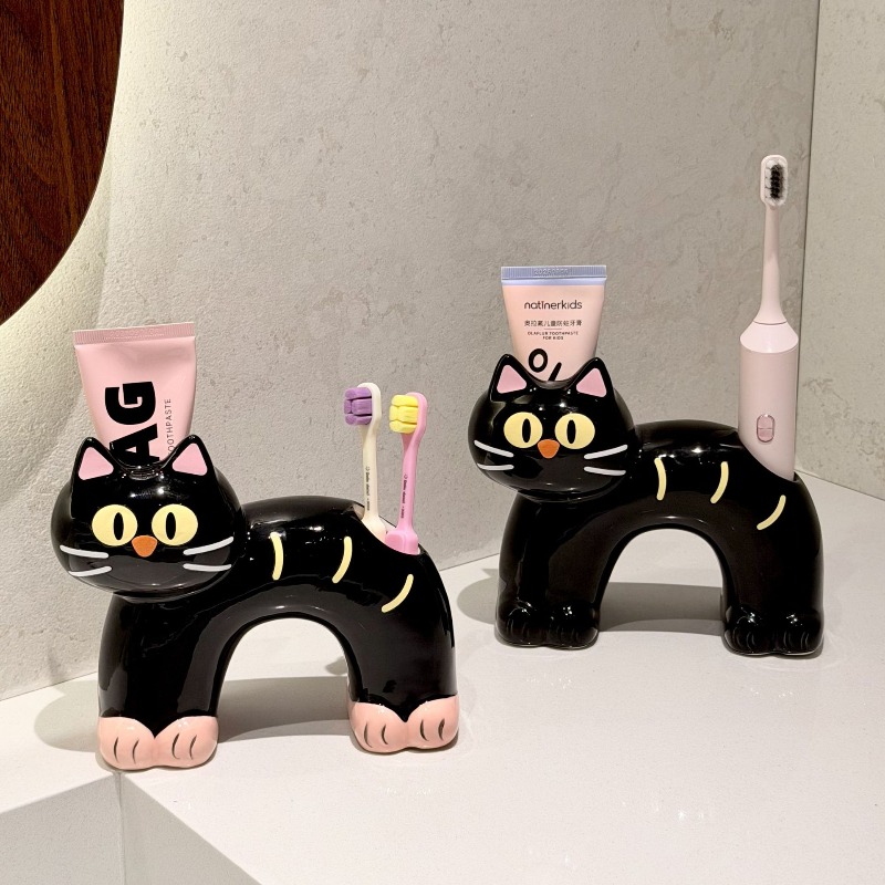 Personalized Creative Cute Bla - Home Goods Bathroom Storage ulasan dan harga