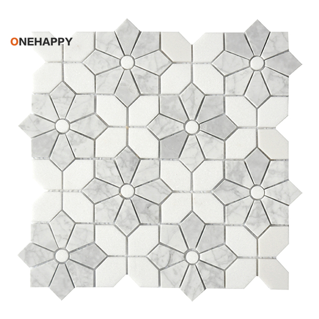 Mosaic Marble Tile for Kitchen - Home Bathroom Tiles Design ulasan dan harga
