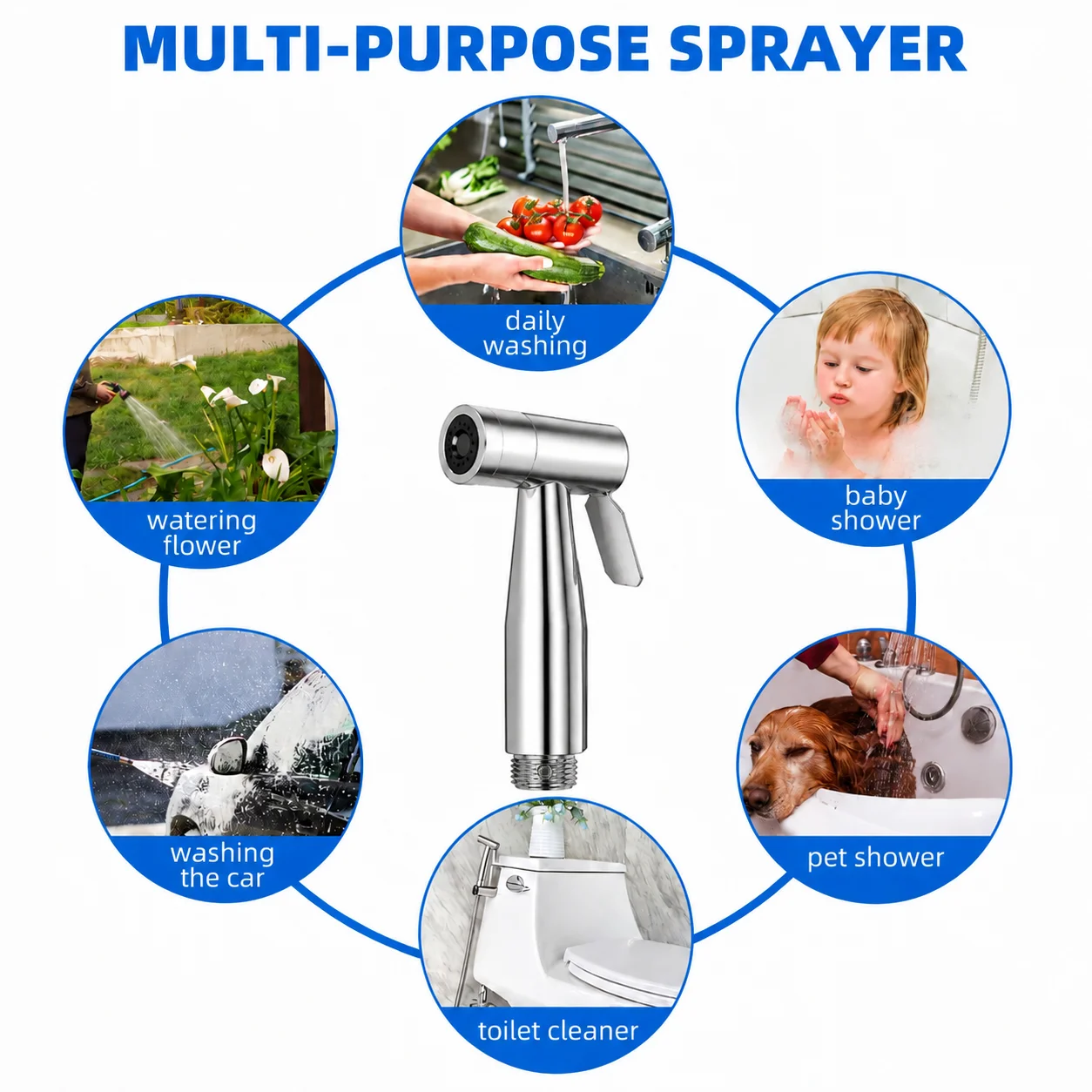 Portable Handheld Bidet Spraye - Plunger Toilet ulasan dan harga