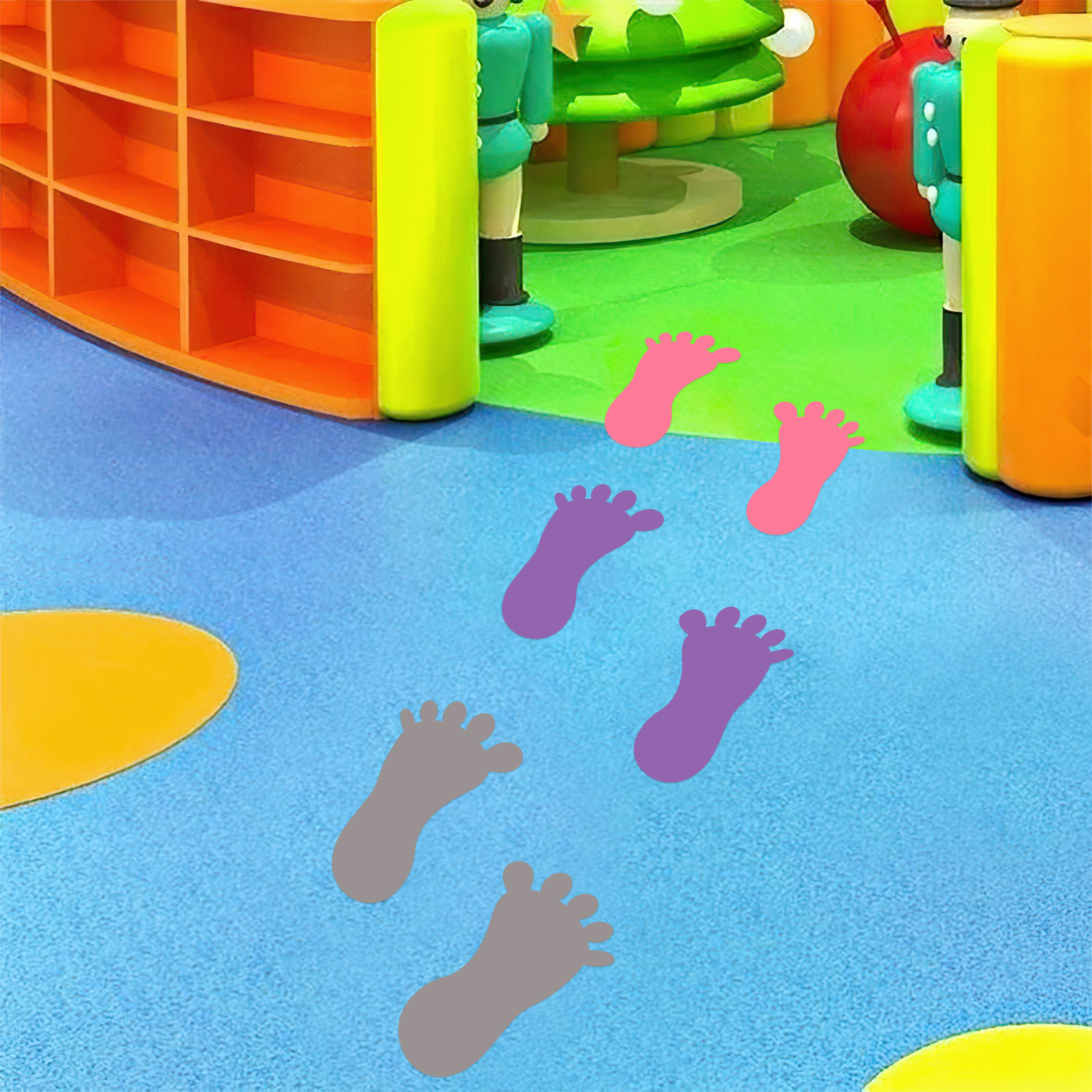 9 Pairs Footprint Stickers Sma - Home Bathroom Tiles Design ulasan dan harga