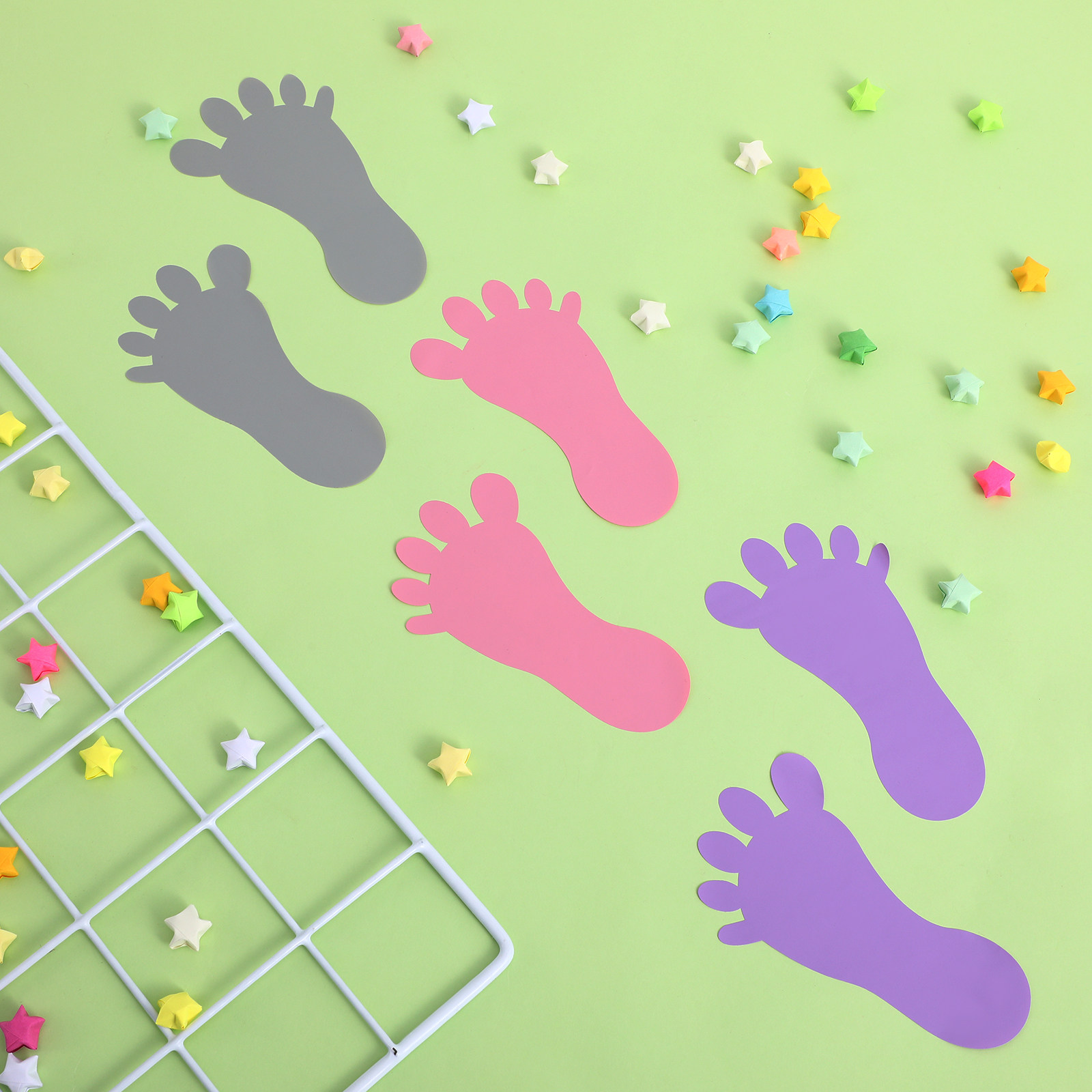 9 Pairs Footprint Stickers Sma - Home Bathroom Tiles Design ulasan dan harga