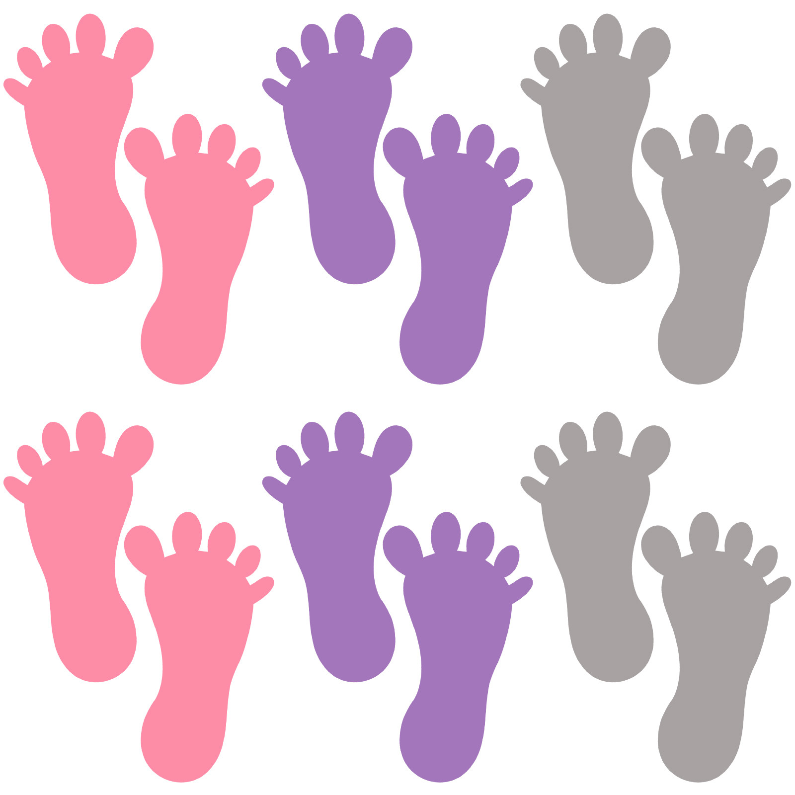 9 Pairs Footprint Stickers Sma - Home Bathroom Tiles Design ulasan dan harga