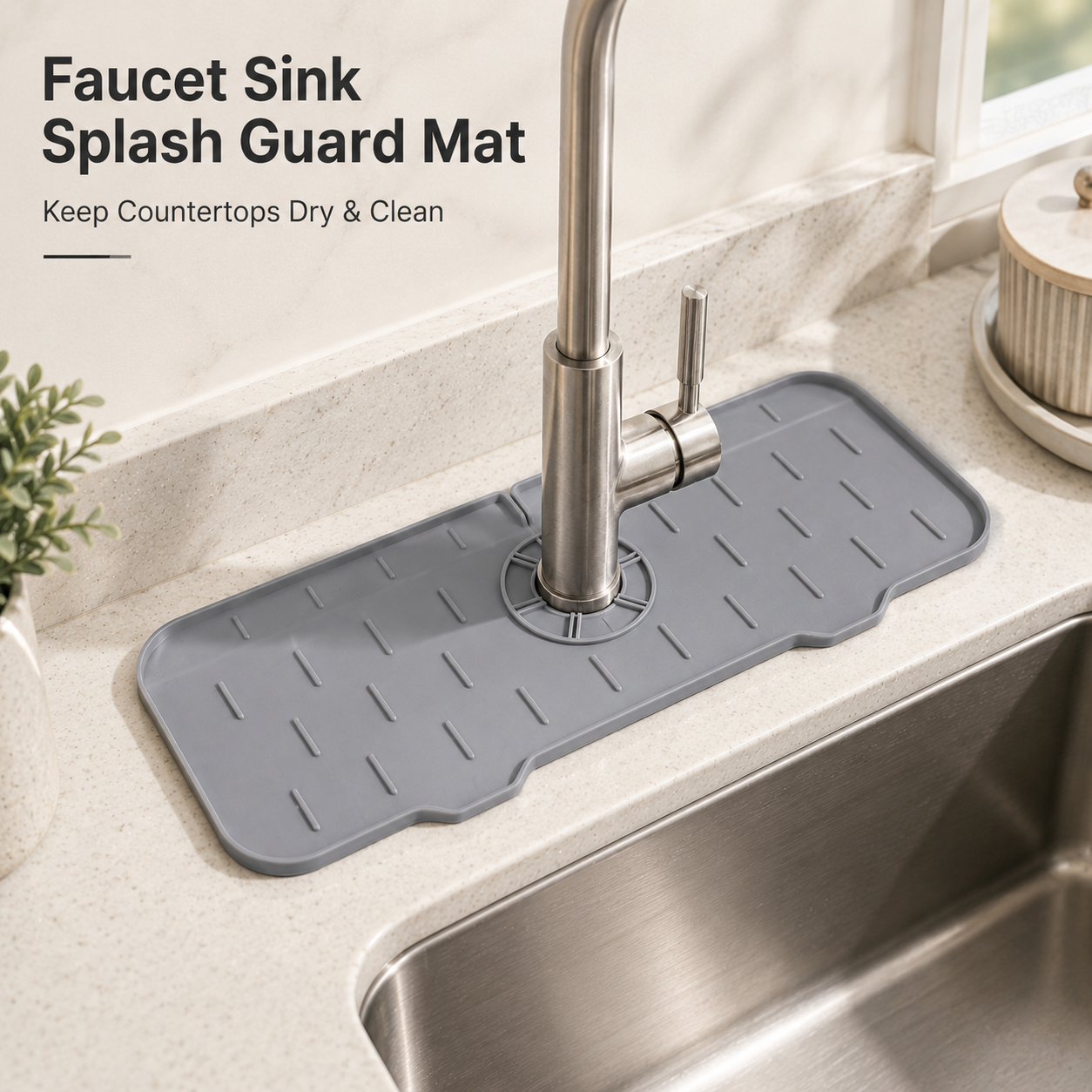 1pcFoldable TPE Sink Splash Gu - Home Essentials Bathroom Storage ulasan dan harga