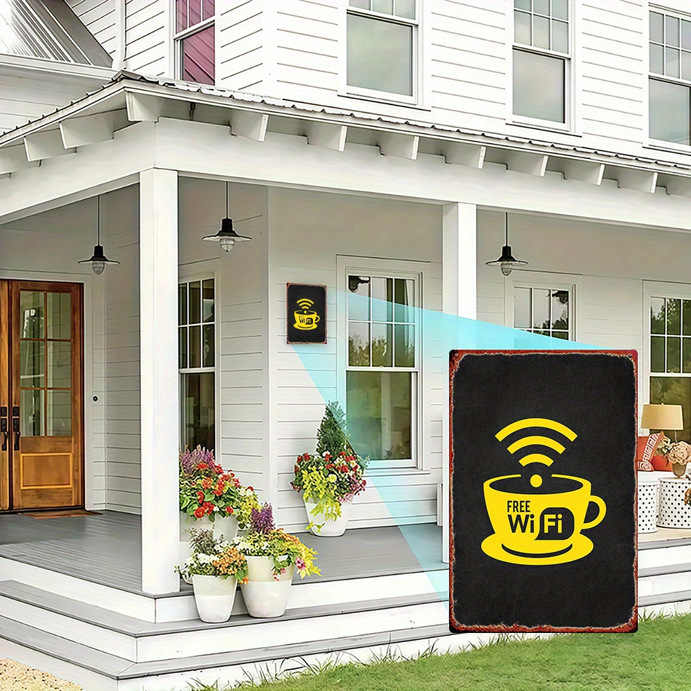 2D Vintage Metal Sign, WiFi Zo - Home Bathroom Decor Ideas ulasan dan harga