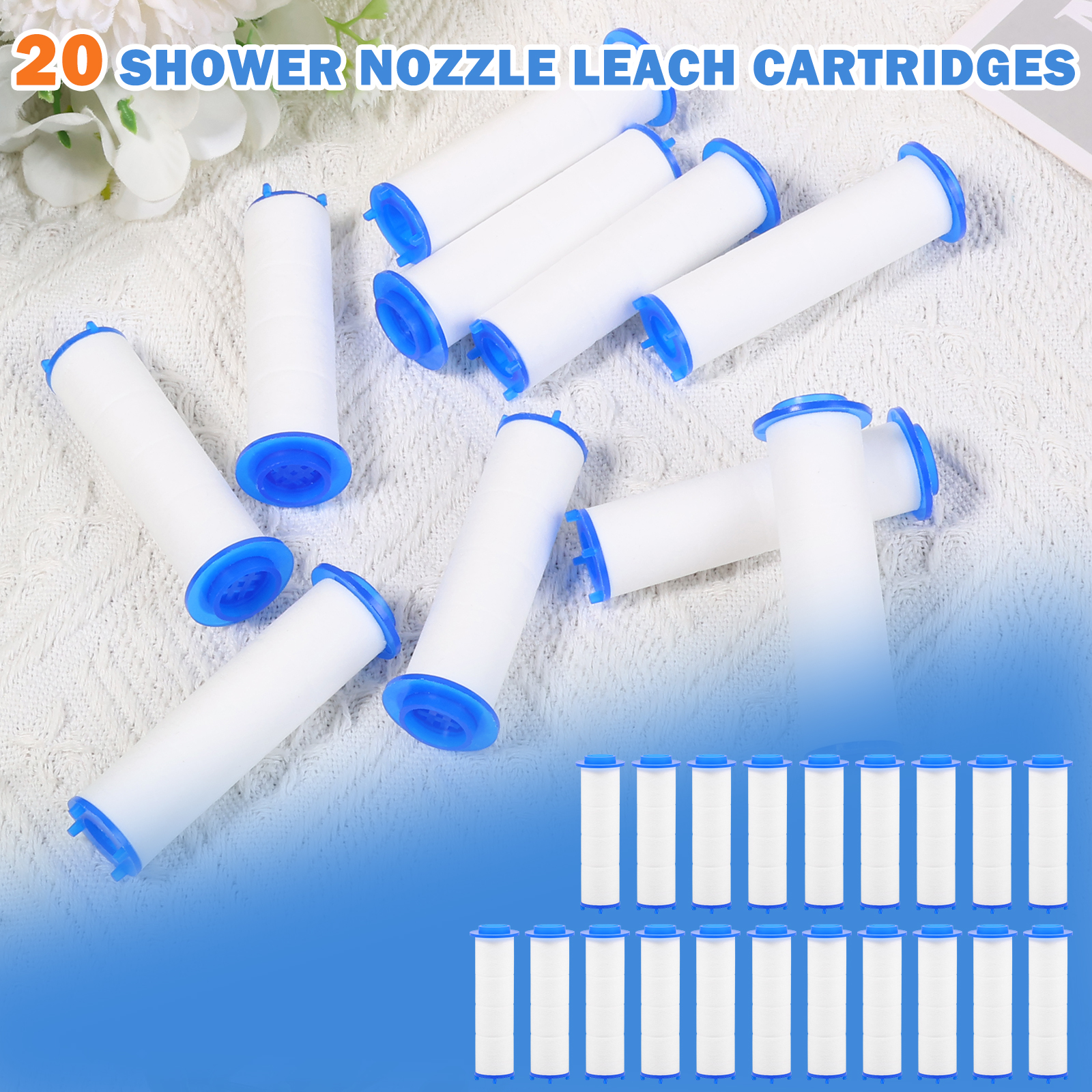 20Pcs Replacement Shower Filte - Home Bathroom Water Filter ulasan dan harga