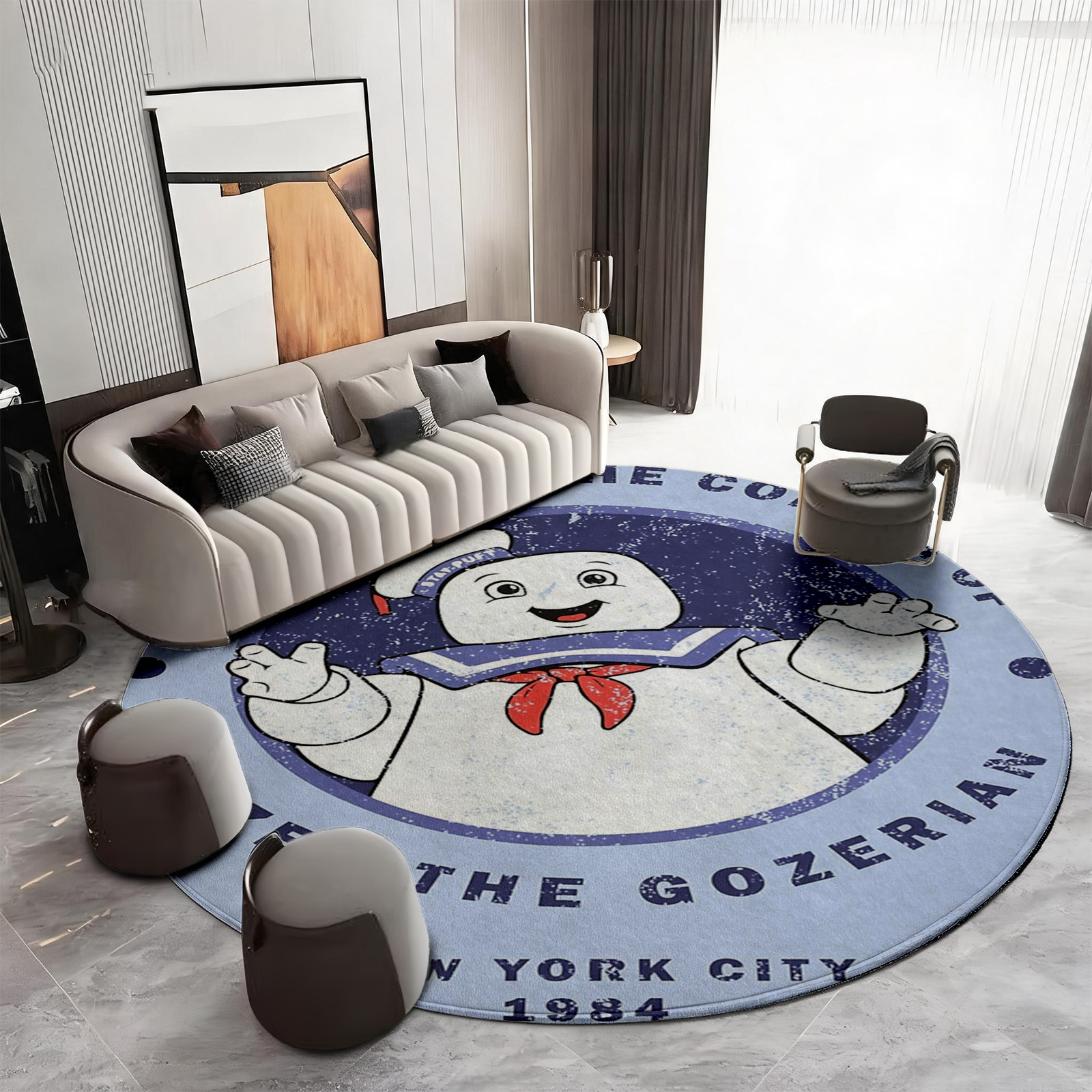 Novelty Pop Culture Round Area - Home Bathroom Decor Ideas ulasan dan harga